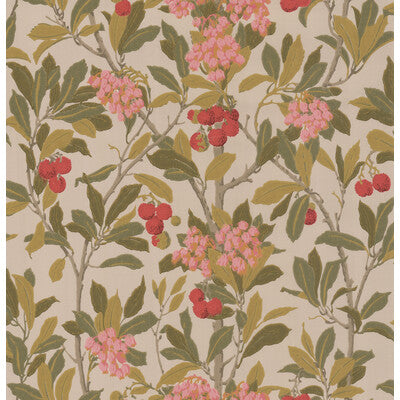 COLE & SON 100/10047.CS.0 STRAWBERRY TREE PINK & LINEN Wallpaper - Eade's Wallpaper