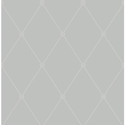 COLE & SON 100/13062.CS.0 LARGE GEORGIAN ROPE TRELLIS GREY Wallpaper - Eade's Wallpaper