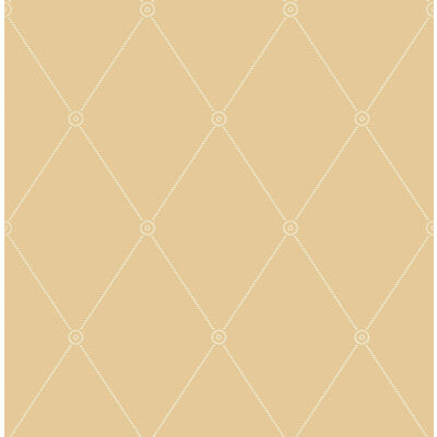 COLE & SON 100/13064.CS.0 LARGE GEORGIAN ROPE TRELLIS YELLOW Wallpaper - Eade's Wallpaper