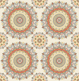 A-Street Prints 1014-001803 Gemma Coral Boho Medallion Wallpaper