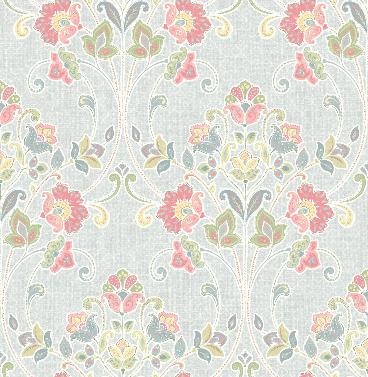 A-Street Prints 1014-001806 Willow Sky Nouveau Floral Wallpaper