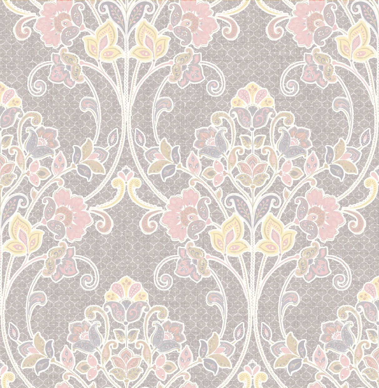 A-Street Prints 1014-001809 Willow Pink Nouveau Floral Wallpaper