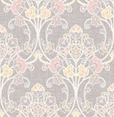 A-Street Prints 1014-001809 Willow Pink Nouveau Floral Wallpaper