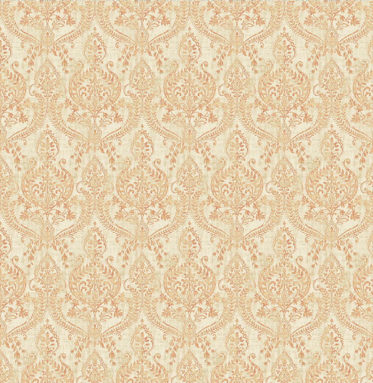 A-Street Prints 1014-001818 Waverly Rust Petite Damask Wallpaper