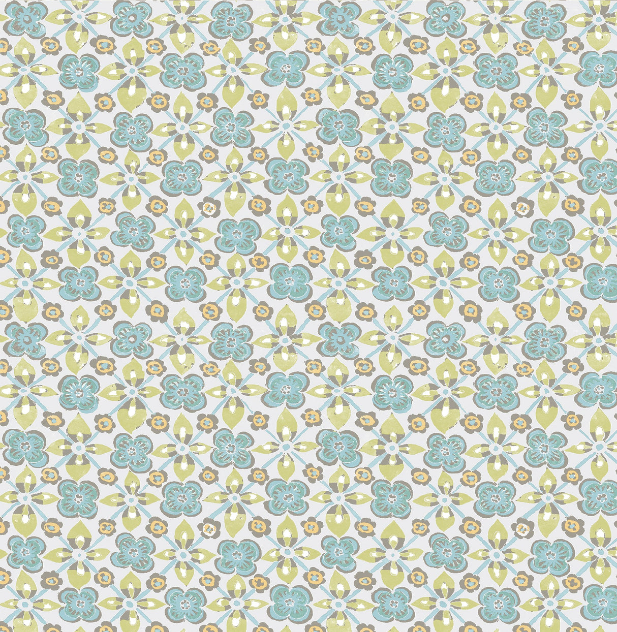 A-Street Prints 1014-001825 Free Spirit Turquoise Floral Wallpaper