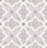 A-Street Prints 1014-001827 Off Beat Ethnic Violet Geometric Floral Wallpaper