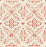 A-Street Prints 1014-001828 Off Beat Ethnic Red Geometric Floral Wallpaper