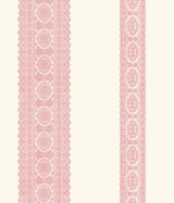 A-Street Prints 1014-001831 Brynn Pink Paisley Stripe Wallpaper