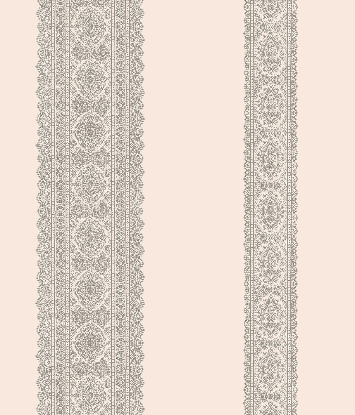 A-Street Prints 1014-001835 Brynn Grey Paisley Stripe Wallpaper