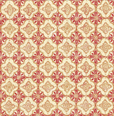 A-Street Prints 1014-001853 Geo Red Quatrefoil Wallpaper