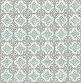 A-Street Prints 1014-001854 Geo Turquoise Quatrefoil Wallpaper