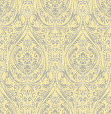 A-Street Prints 1014-001868 Gypsy Yellow Damask Wallpaper