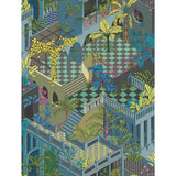 COLE & SON 105/4018.CS.0 MIAMI NAVY AND PINK Wallpaper - Eade's Wallpaper