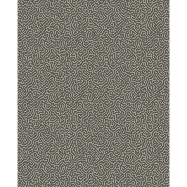 COLE & SON 107/4017.CS.0 VERMICELLI BLACK & LINEN Wallpaper - Eade's Wallpaper