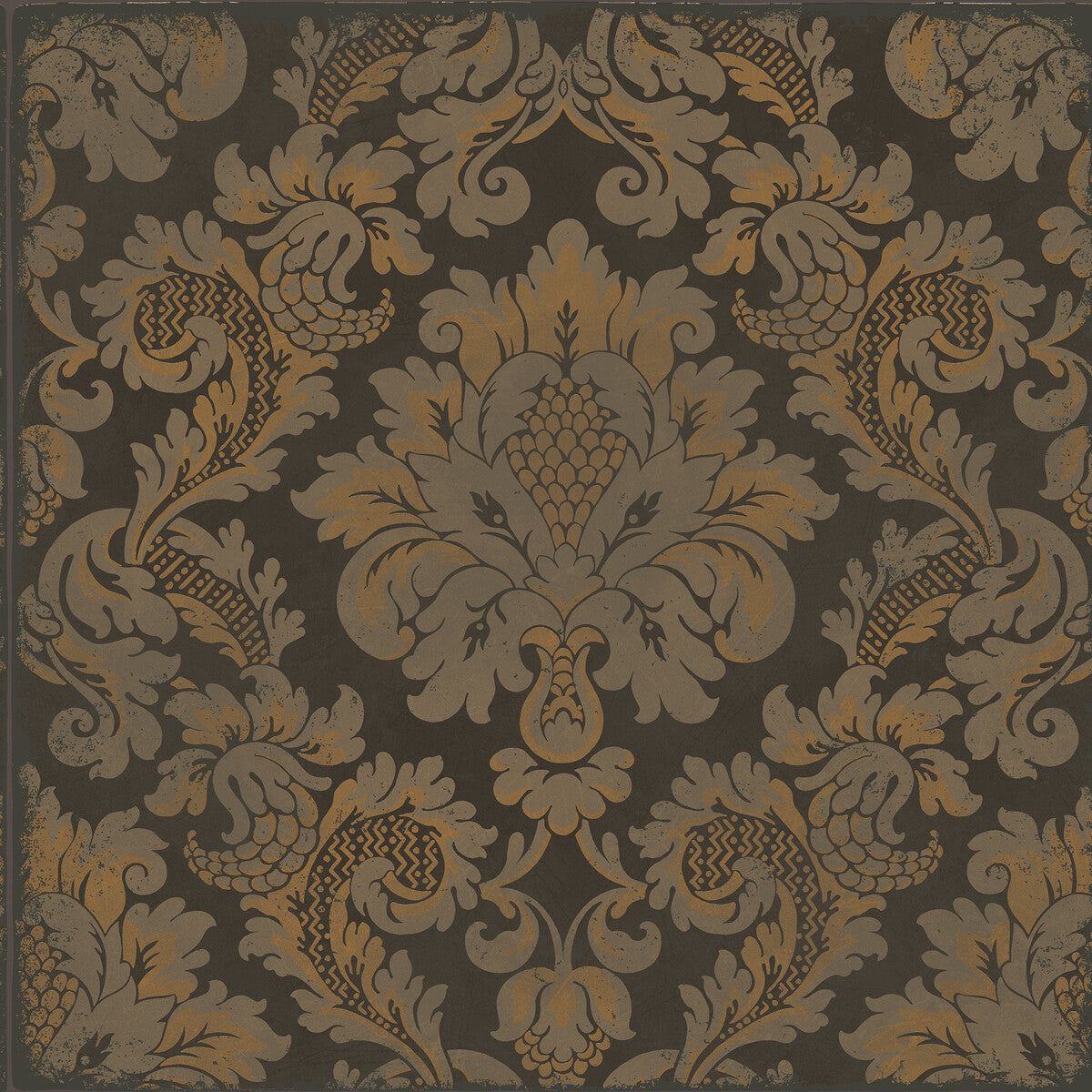 COLE & SON 108/4017.CS.0 STRAVINSKY CHARCOAL & BRONZE Wallpaper - Eade's Wallpaper
