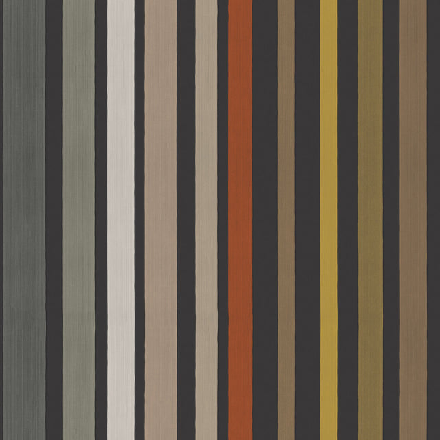 COLE & SON 108/6031.CS.0 CAROUSEL STRIPE CHARCOAL Wallpaper - Eade's Wallpaper