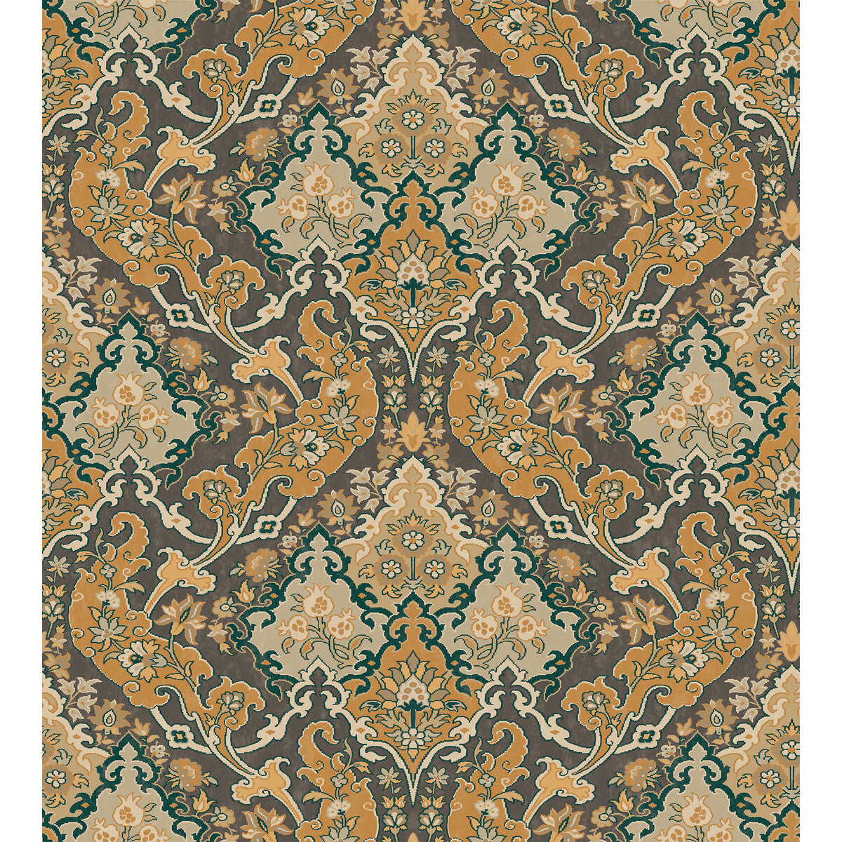 COLE & SON 108/8042.CS.0 PUSHKIN GINGER & CHARCAOL Wallpaper - Eade's Wallpaper