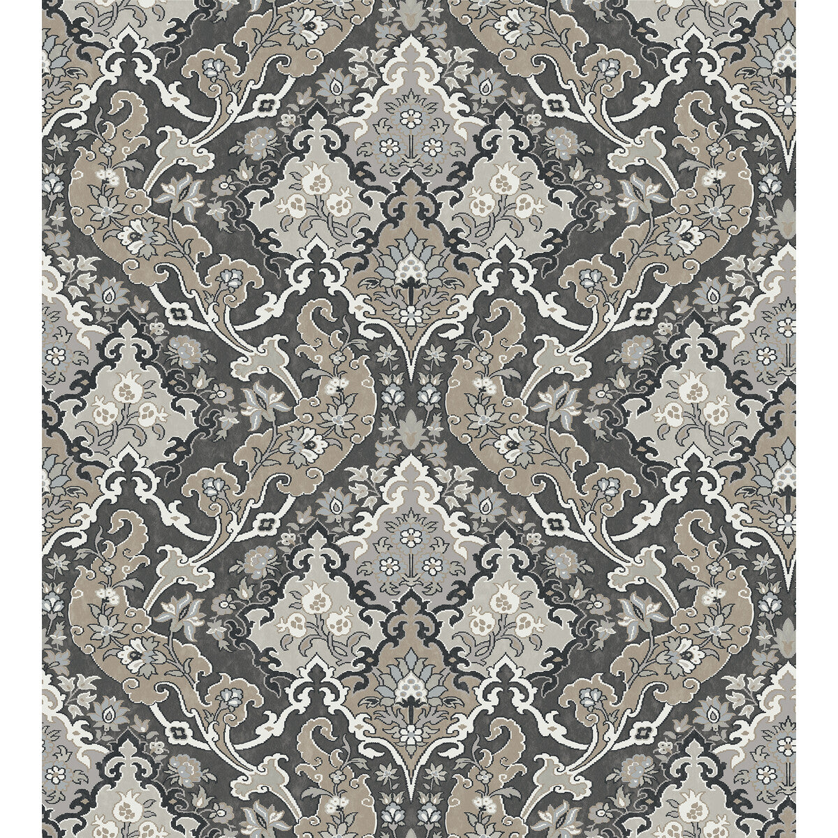 COLE & SON 108/8043.CS.0 PUSHKIN CHARCOAL Wallpaper - Eade's Wallpaper