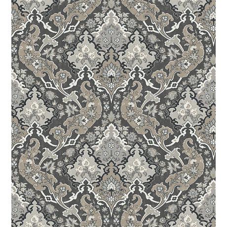 COLE & SON 108/8043.CS.0 PUSHKIN CHARCOAL Wallpaper - Eade's Wallpaper
