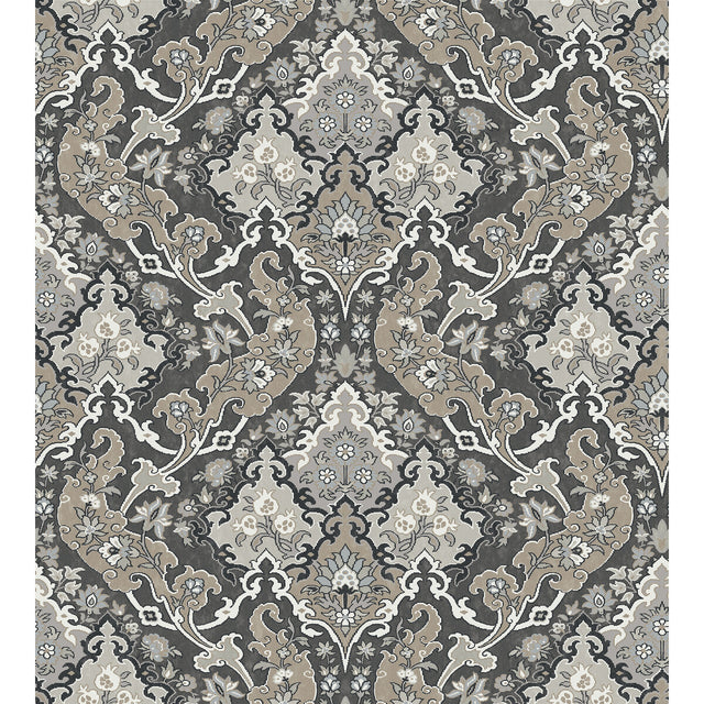 COLE & SON 108/8043.CS.0 PUSHKIN CHARCOAL Wallpaper - Eade's Wallpaper
