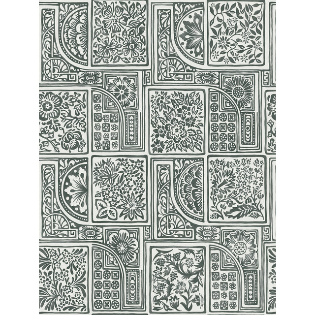 COLE & SON 108/9046.CS.0 BELLINI BLACK & WHITE Wallpaper - Eade's Wallpaper
