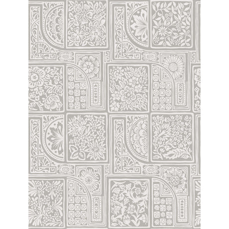 COLE & SON 108/9047.CS.0 BELLINI GREY & WHITE Wallpaper - Eade's Wallpaper