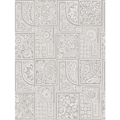 COLE & SON 108/9047.CS.0 BELLINI GREY & WHITE Wallpaper - Eade's Wallpaper