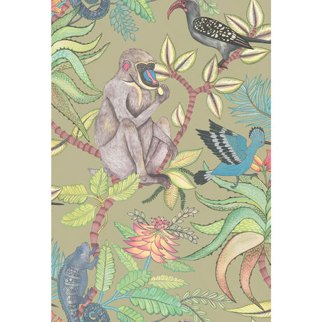 COLE & SON 109/1005.CS.0 SAVUTI KHAKI MULTI Wallpaper - Eade's Wallpaper