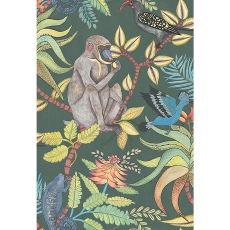 COLE & SON 109/1006.CS.0 SAVUTI DARK PETROL MULTI Wallpaper - Eade's Wallpaper