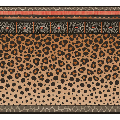 COLE & SON 109/13060.CS.0 ZULU BORDER RED & BROWN Wallpaper - Eade's Wallpaper
