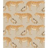 COLE & SON 109/2010.CS.0 LEOPARD WALK STONE & ORANGE Wallpaper - Eade's Wallpaper