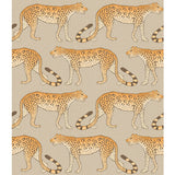 COLE & SON 109/2010.CS.0 LEOPARD WALK STONE & ORANGE Wallpaper - Eade's Wallpaper