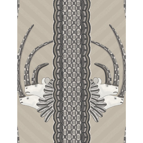 COLE & SON 109/3013.CS.0 JABU LINEN & BLACK Wallpaper - Eade's Wallpaper