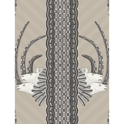 COLE & SON 109/3013.CS.0 JABU LINEN & BLACK Wallpaper - Eade's Wallpaper