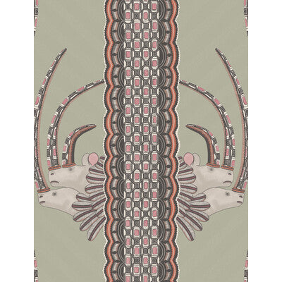 COLE & SON 109/3017.CS.0 JABU OLIVE & PINK Wallpaper - Eade's Wallpaper