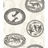 COLE & SON 109/4019.CS.0 MATRINAH BLACK & WHITE Wallpaper - Eade's Wallpaper