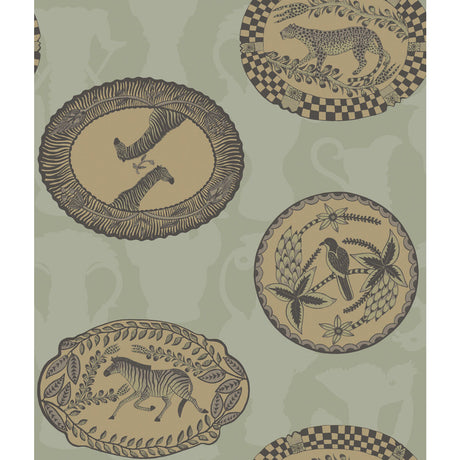 COLE & SON 109/4021.CS.0 MATRINAH OLD OLIVE Wallpaper - Eade's Wallpaper