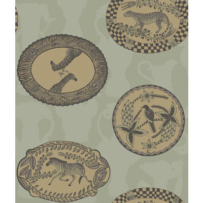 COLE & SON 109/4021.CS.0 MATRINAH OLD OLIVE Wallpaper - Eade's Wallpaper