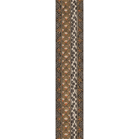 COLE & SON 109/5026.CS.0 ARDMORE BORDER BLACK & BURNT ORANGE Wallpaper - Eade's Wallpaper