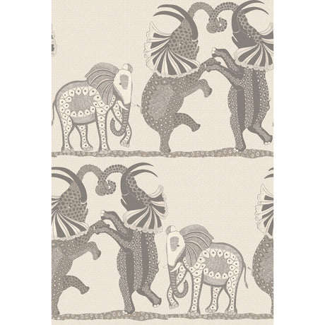 COLE & SON 109/8037.CS.0 SAFARI DANCE PALE STONE & GREY Wallpaper - Eade's Wallpaper