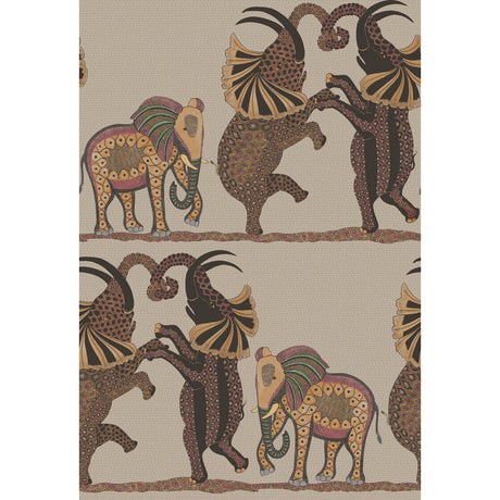 COLE & SON 109/8038.CS.0 SAFARI DANCE RED & LINEN Wallpaper - Eade's Wallpaper