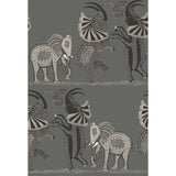COLE & SON 109/8039.CS.0 SAFARI DANCE CHARCOAL BLACK & WHITE Wallpaper - Eade's Wallpaper
