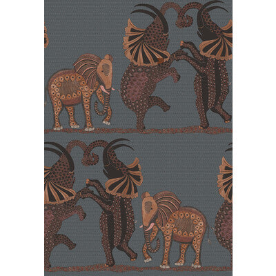 COLE & SON 109/8040.CS.0 SAFARI DANCE CHARCOAL & REDS Wallpaper - Eade's Wallpaper