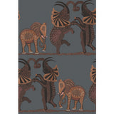 COLE & SON 109/8040.CS.0 SAFARI DANCE CHARCOAL & REDS Wallpaper - Eade's Wallpaper