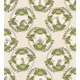COLE & SON 109/9041.CS.0 ARDMORE CAMEOS STONE & GREEN Wallpaper - Eade's Wallpaper