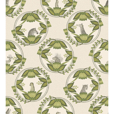 COLE & SON 109/9041.CS.0 ARDMORE CAMEOS STONE & GREEN Wallpaper - Eade's Wallpaper