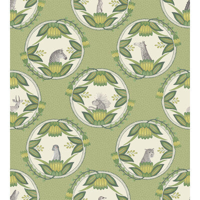 COLE & SON 109/9042.CS.0 ARDMORE CAMEOS GREEN Wallpaper - Eade's Wallpaper