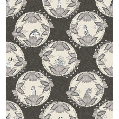 COLE & SON 109/9043.CS.0 ARDMORE CAMEOS BLACK & WHITE Wallpaper - Eade's Wallpaper