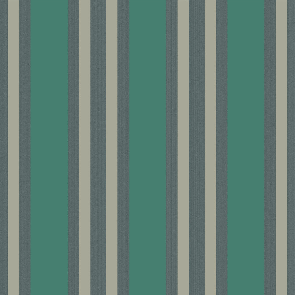 COLE & SON 110/1002.CS.0 POLO STRIPE TEAL/GILVER Wallpaper - Eade's Wallpaper