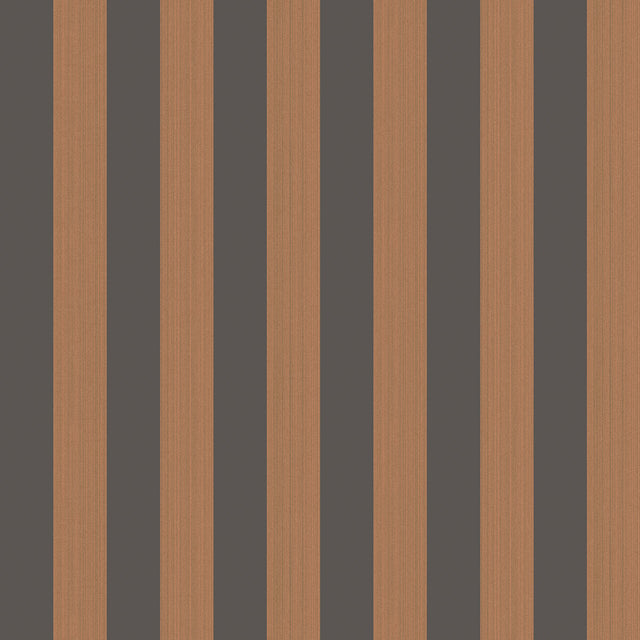 COLE & SON 110/3017.CS.0 REGATTA STRIPE TAN + BLACK Wallpaper - Eade's Wallpaper